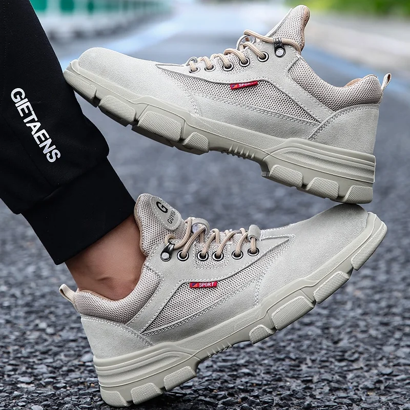 GUYISA Fashion safety shoes high quality steel toe anti-smashing outdoor work comfortable sports safety shoes