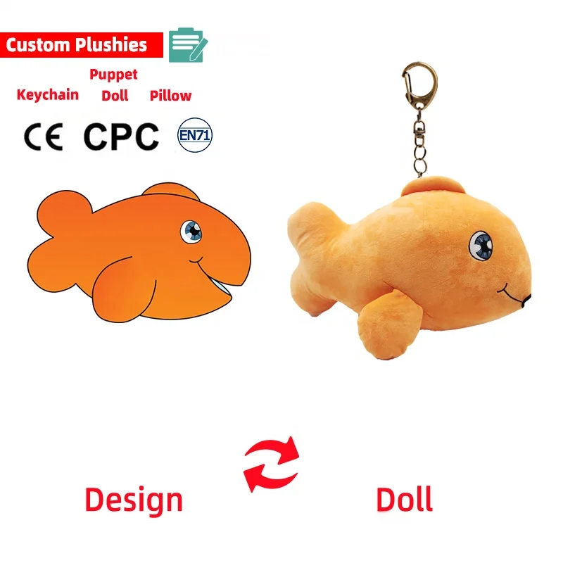 Custom Mini Stuffed Animal Plush Dolls And Toys For Gifts Doll Designer Ugly Logo Custom Plush Toy Keychain