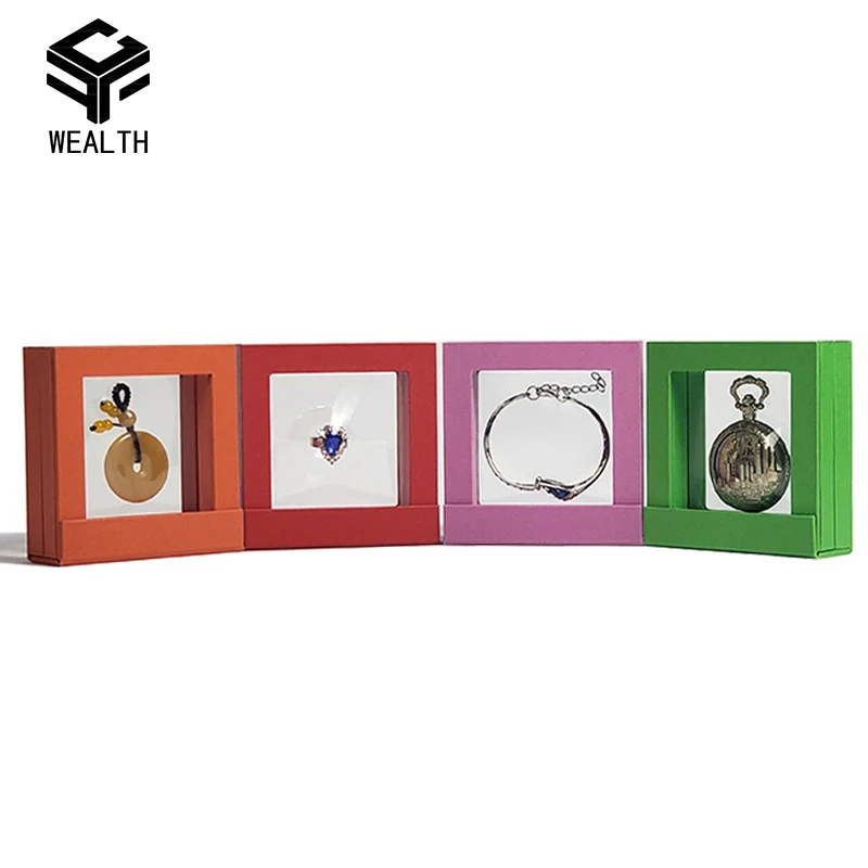 Плавающая тонкая пленка прозрачная рамка демонстрационный стенд 3d драгоценности демонстрация монет Пылезащитная витрина