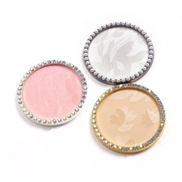 Nice nail tool diamond edges round eye lash extension glue holder nail palette tips round false nail art display