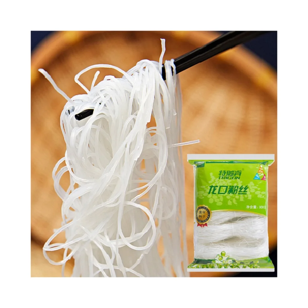 
Factory Supply 380g White Convenient Bagged Longkou Vermicelli for Food 