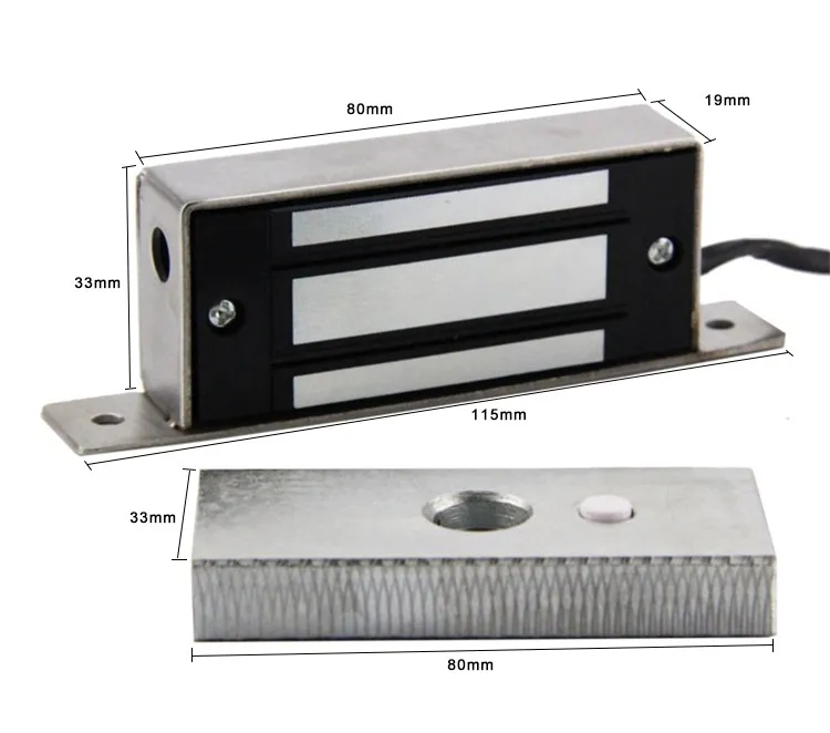 Stainless steel/Aluminum bracket for magnetic lock