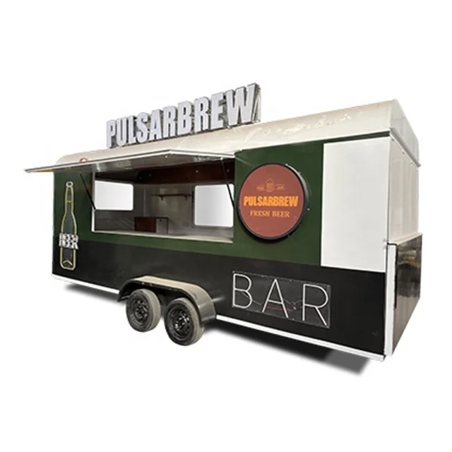Custom street mobile fast food truck food trailer