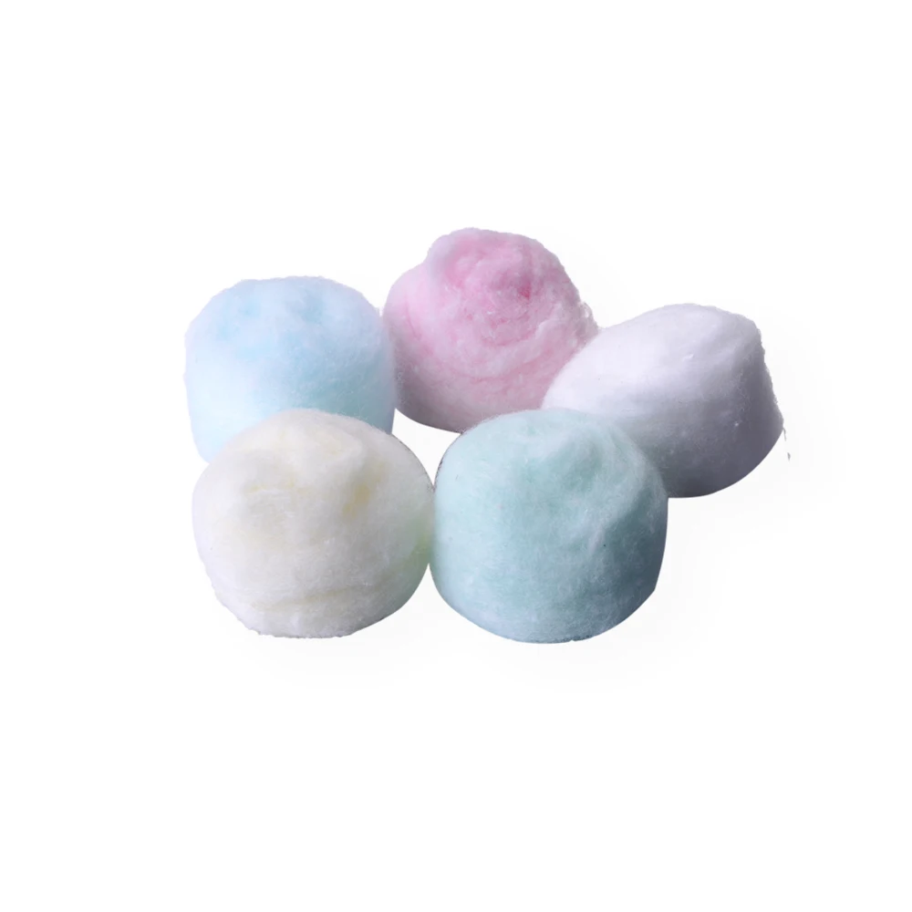 Wholesale Coloured 0.5g steirle medical cotton balls