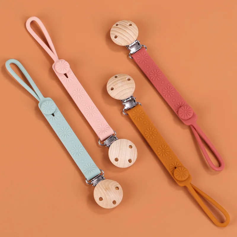 Food-grade silicone pacifier clip chain hotselling baby pacifier clip bpa free pacifier clip for baby