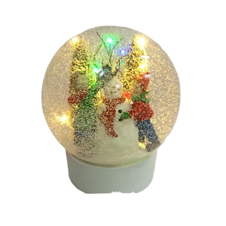 
Different Style Christmas Souvenir Glass Water Globe Round Snow Ball for Decoration 