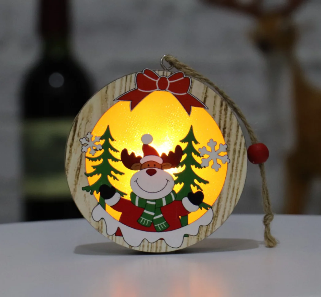  2021 wholesale new year christmas tree decoration with lights LED star