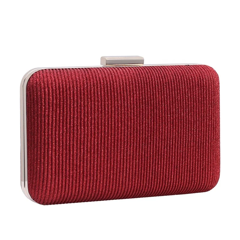 OEM Custom Box Logo Fold Design Fashion Ladies Banquet Clutch Chain Crossbody Rhinestone Bridal Shoulder Bag Evening Bag