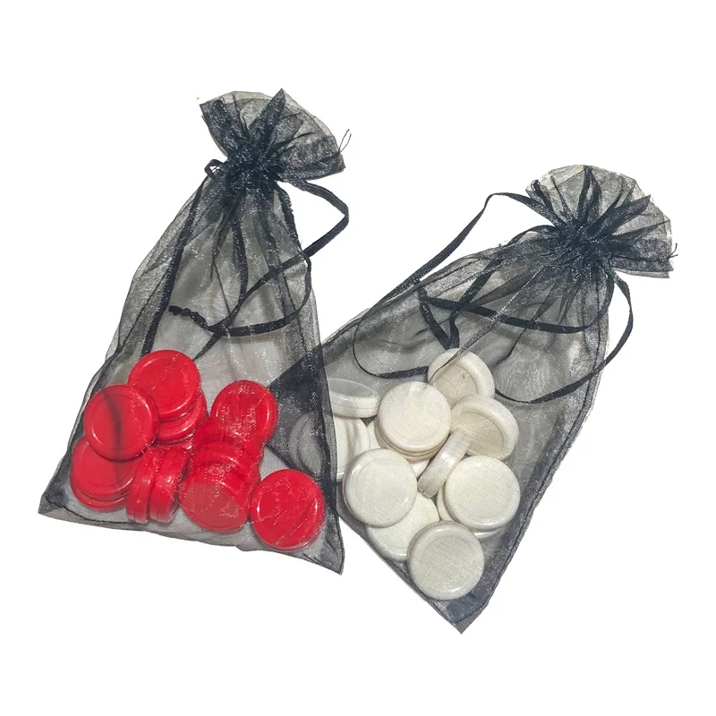 Portable plastic crokinole checkers classic board game canada crokinole tabletop educational toy tournament crokinole board game