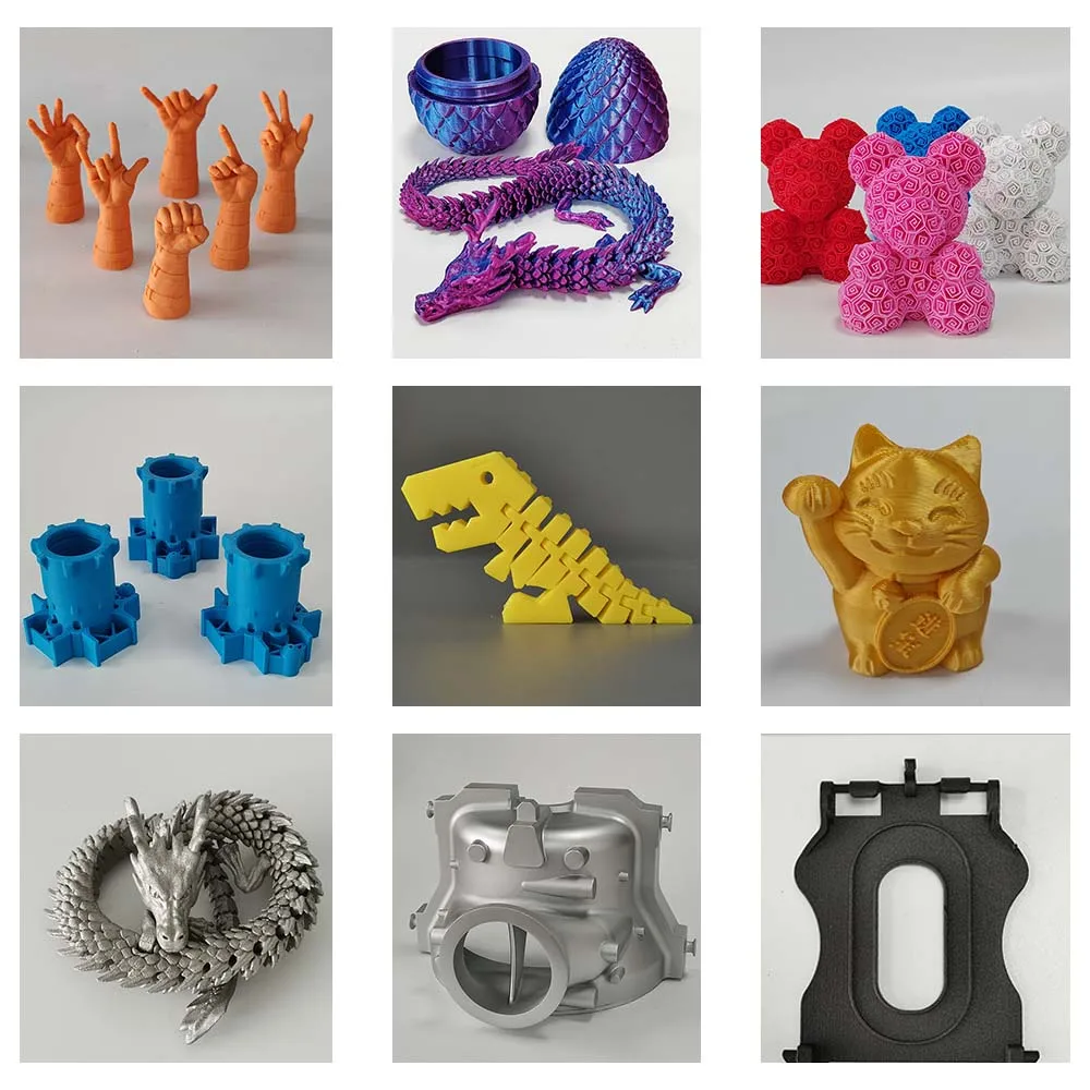 OEM & ODM 3D печать дракона и FDM подвижный градиент цвета быстрая служба прототипирования