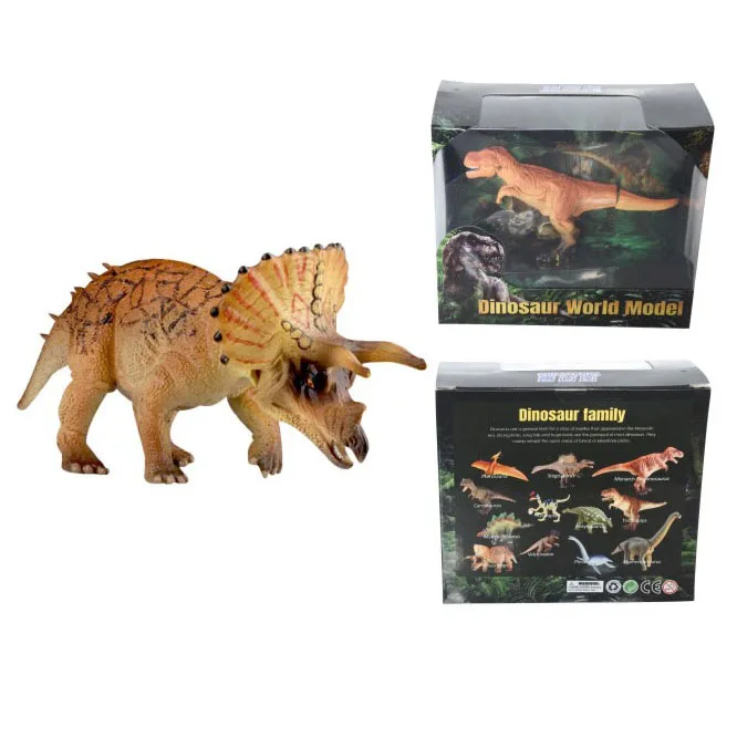 Kids Plastic 3D Realistic Triceratops Model Educational Toy