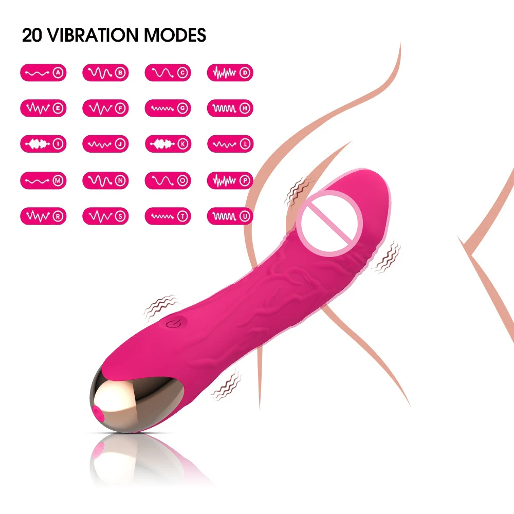 Simulated USB Charging Powerful Massage Stick Female Stick Silicone Female Adult Masturbating Didol  Vibrator Sex Toys for Woman