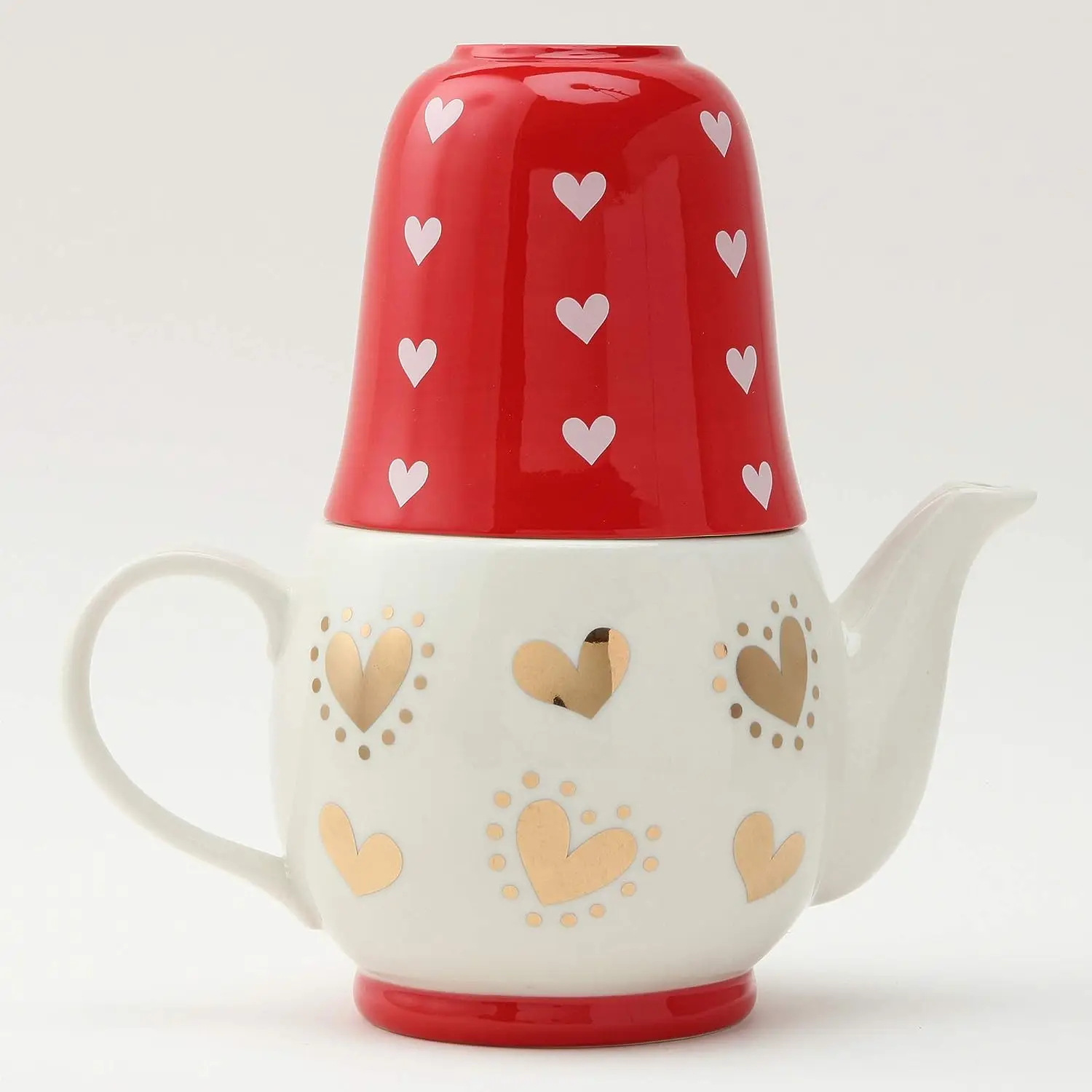 Ceramic Cartoon Girl Tea for One Set Handmade Porcelain Teapots and Cups in Bulk