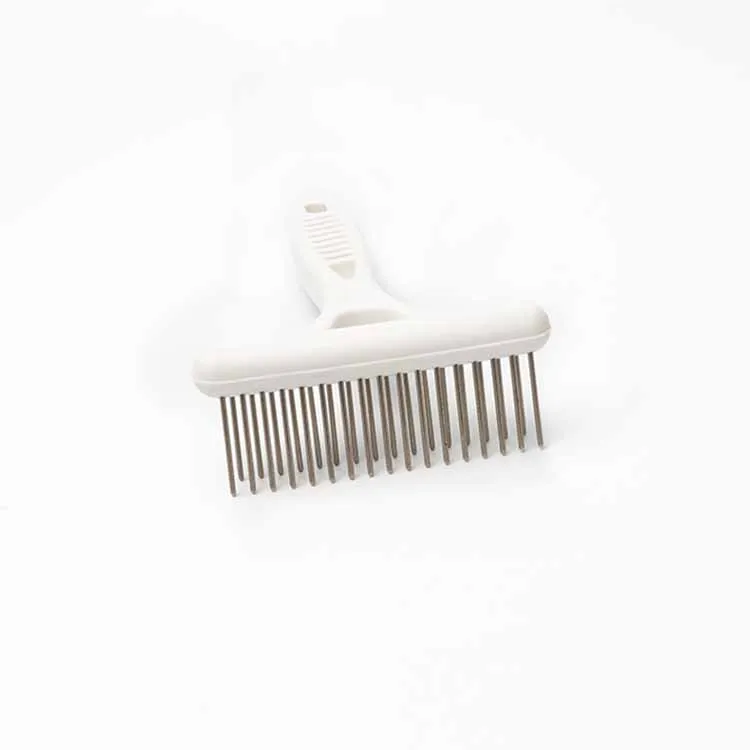 The most popular modern design stainless steel grooming comb pet lice dematting comb dematting comb