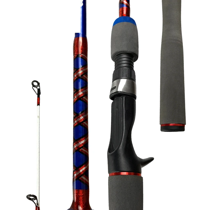 Wholesale Ugly Stick Casting Fishing Rods M Action 1.98m 2 Sections Casting Fishing Rods Economic Fiber Glass Fishing Rods