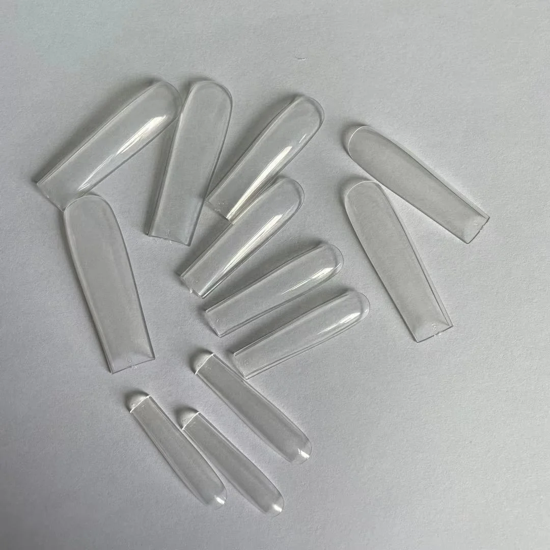 
600Pcs XXL Long Square Full Coverage Clear Nail Tips High Quality ABS Material Press On Nails For Wholesale 