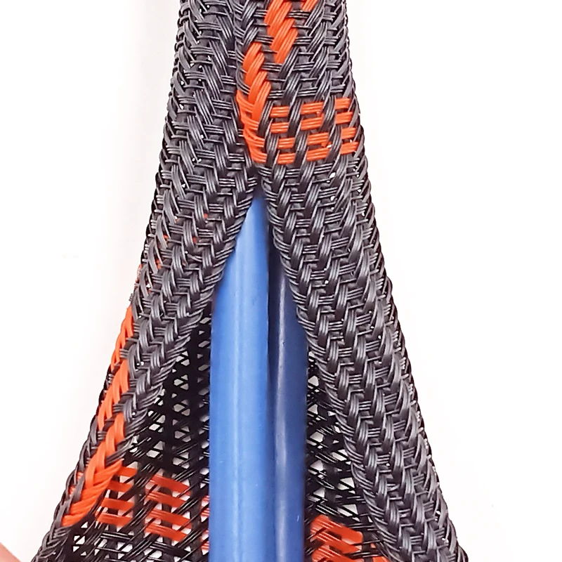 1/2 inch cord protector wire loom tubing cable sleeve split sleeving  cable management wrap around braided cable sleeving