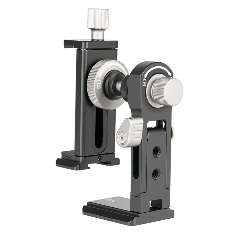 Universal 720 Degree Swivel Phone Holder Multifunctional Aluminium Alloy Smartphone Tripod Adapter Mount Clamp Bracket Holder