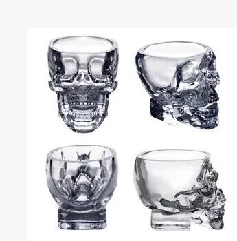 Бар Кристальный череп голова водка чашка 75ML130ML 300 мл пиратский Рюмка для вина