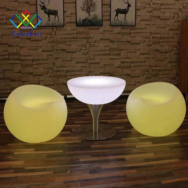  Modern Casual Style Table Set Luminous Dining And Chair CECT015 for Coffee