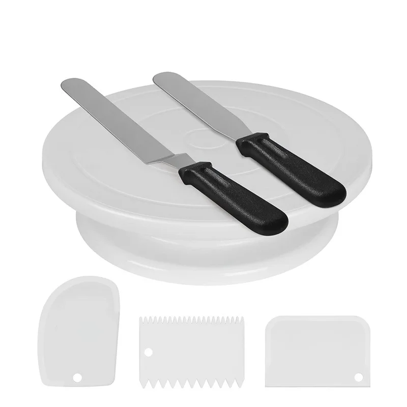 Лидер продаж поворотный стол для торта украшения торта набор инструментов проигрыватель кухонные принадлежности для выпечки набор