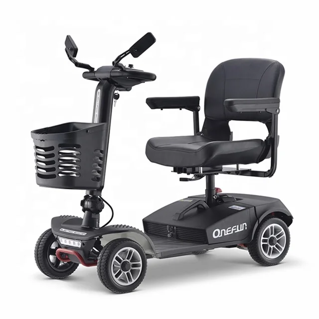 
New design folding electric handicapped scooter 4 wheel with 300W motor 