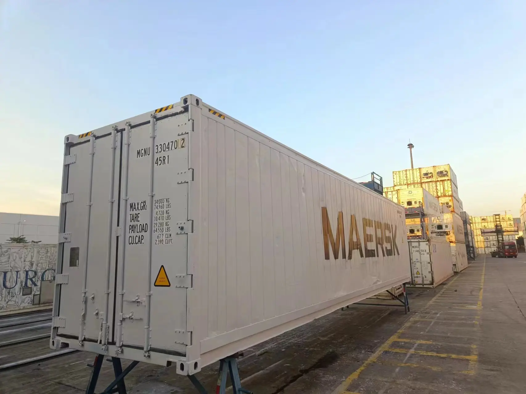 Оптовая продажа 40ft 40hq использованный пустой контейнер для перевозки подержанных рефрижераторных контейнеров морская Доставка из Китайского порта