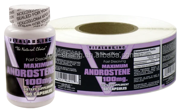 Wholesalers Custom Waterproof Bopp Printing Sticker Healthcare Products Medicine  Stickers Roll Packaging Label For Supplements