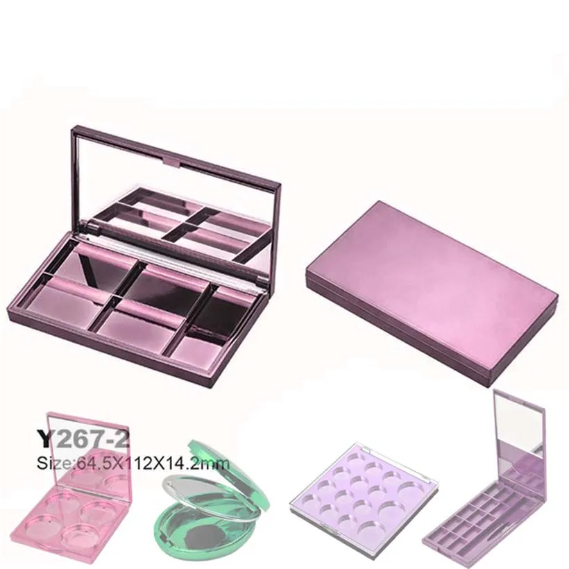 
Weili private label Y267-2 empty 5 color eye shadow makeup cosmetic packaging case magnetic makeup eyeshadow palette 