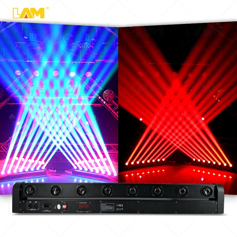 Best Seller Led Bar Club Lights 8 Eyes Rgbw Beam Moving Head Dmx512 Stage Lighting 8x10w Dj Disco Led Light Bar