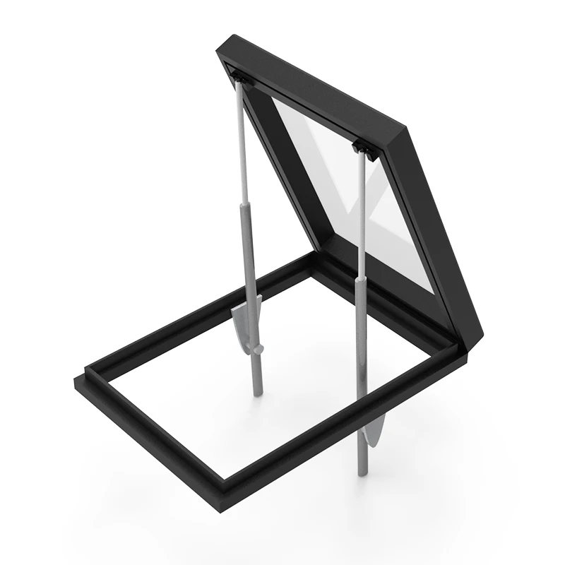 Unique design Seamless welding Screw machine roof skylight skylight glass roof with Inclined housetop