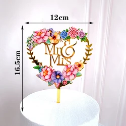 New Design Flower Birthday Cake Topper Decoration For Wedding And Happy Birthday Hot sale products