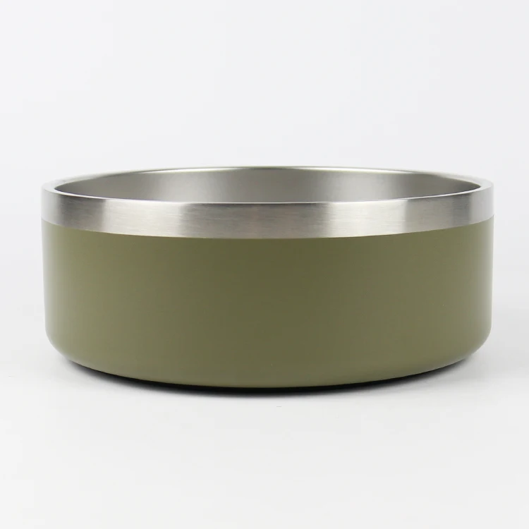 Double Wall Pet Feeding Bowl Stainless Steel Dog Bowl Custom Stainless Steel Dog Bowl Feeder