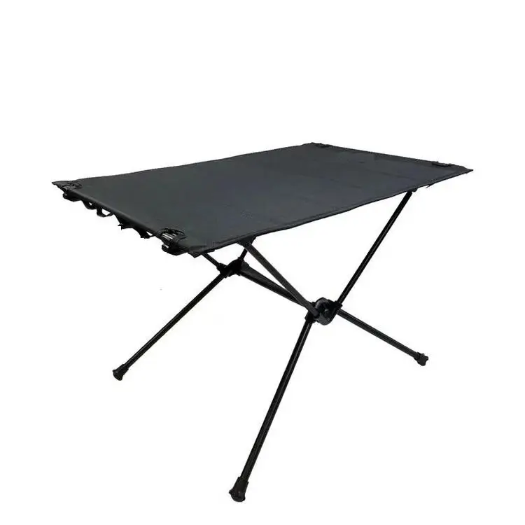 Outdoor Stainless Steel Folding Dining Poker Table Lightweight Hiking BBQ Beach Camping Foldable Backpacking Table Small Folding