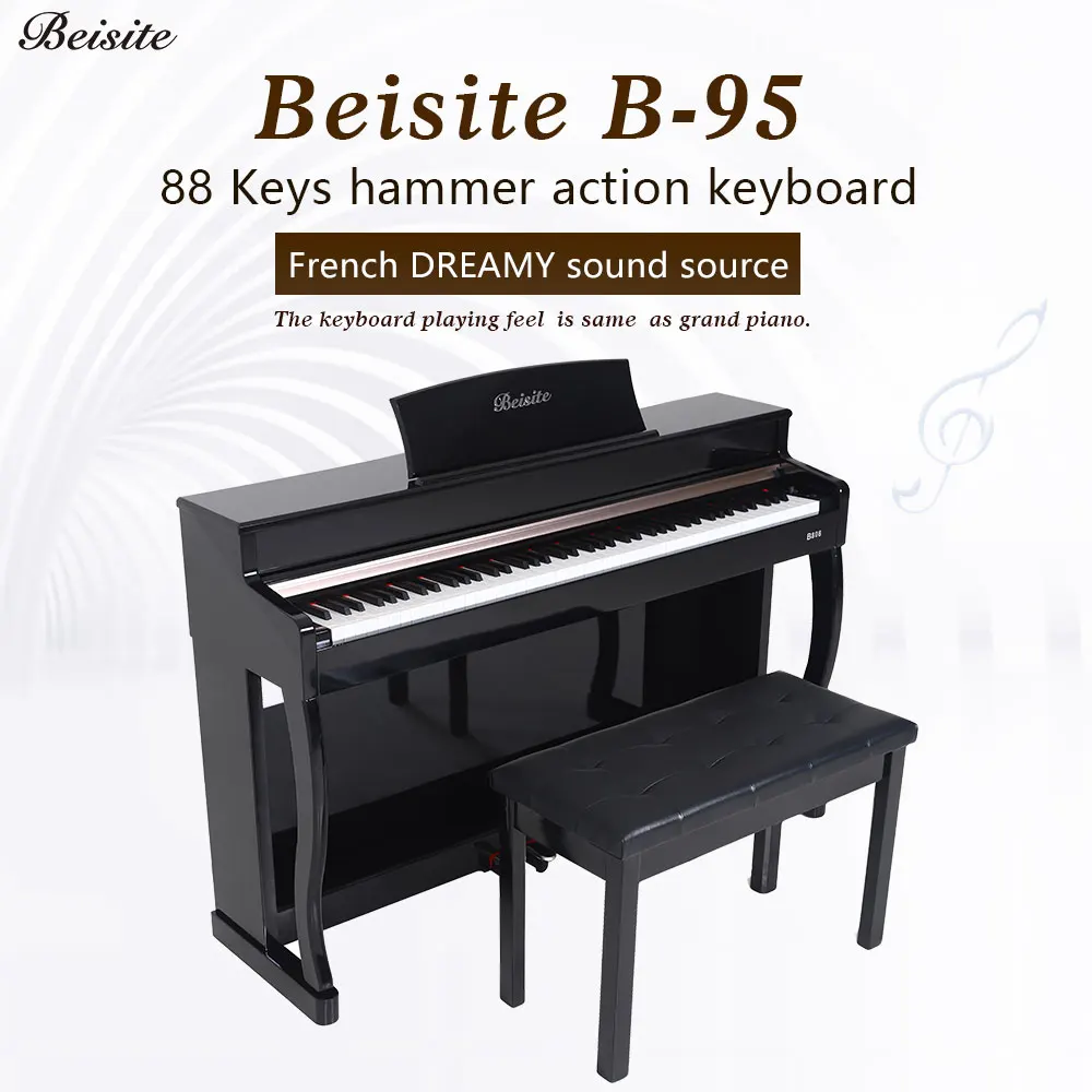 808 клавиатура Hammer key вертикальное пианино с подсветкой USB Bluetooth MIDI thumb piano