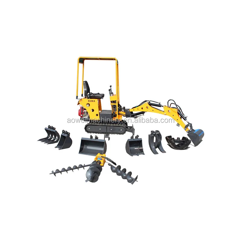 Small cheap EPA engine 0.8ton mini excavators 08 ton for farm garden home strong bucket cylinder