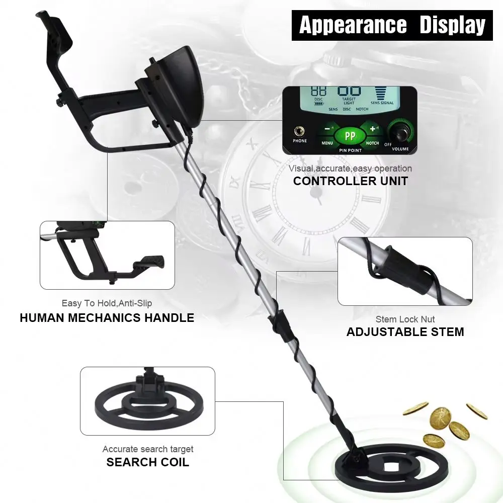 MD-3040 gold metal detector underground new best gold detector for underground metal treasure detection