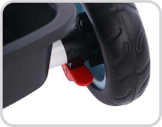 Kids tricycle with pneumatic tire foot brake/hot product tricycle for kids back seat/steel frame child tricycle big wheels