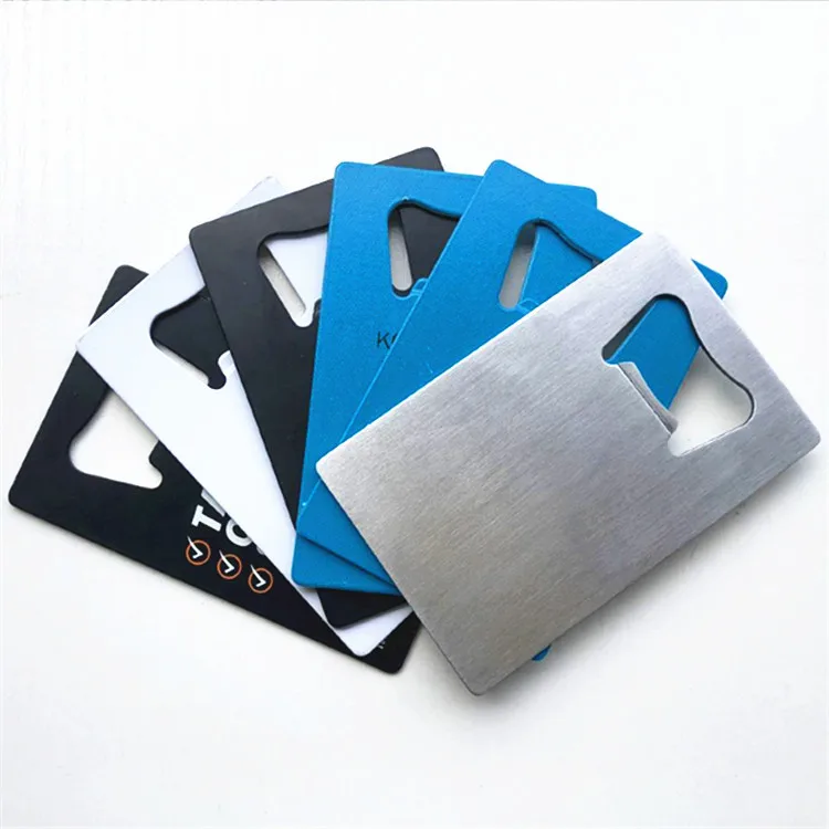 Kitchen bar use tools custom printing credit card shape beverage beer bottle opener
