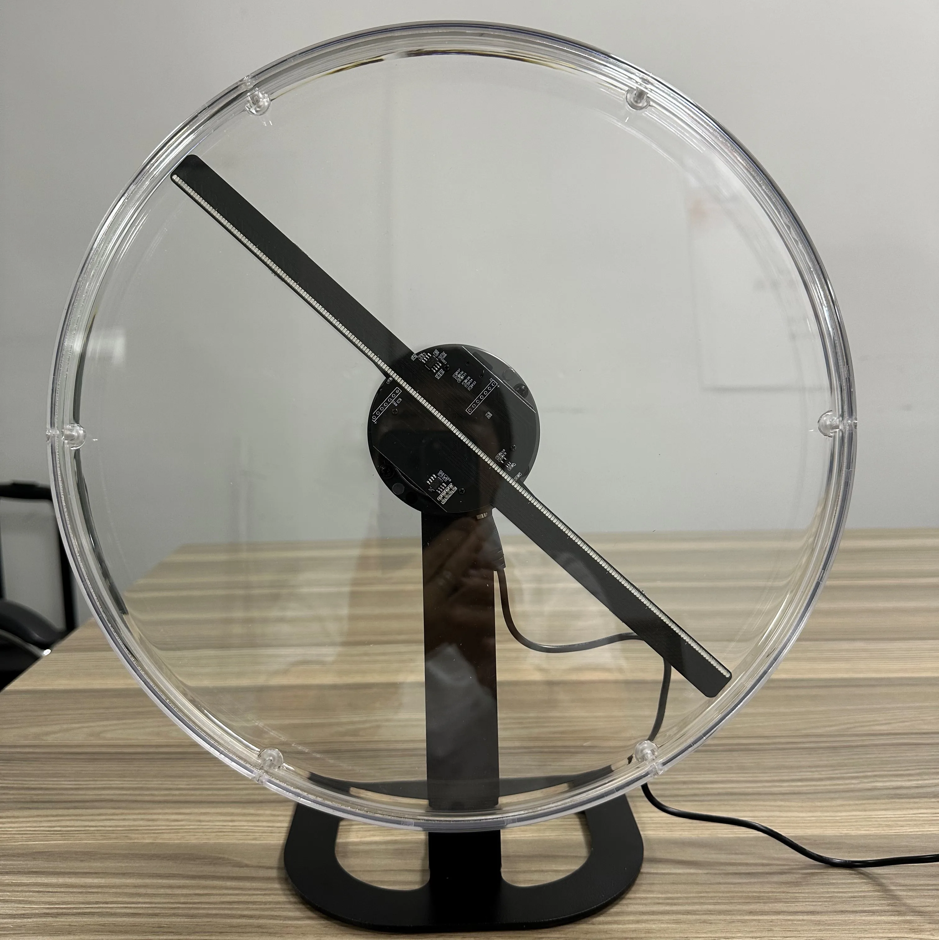 Hot selling G224-32 32cm 3D LED Hologram Fan With Free System 3d Led Fan 3d Holographic Display with protective cover