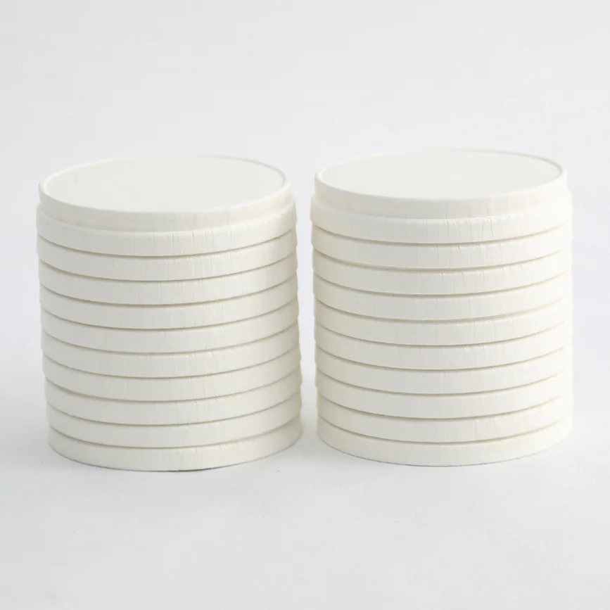 Eco-friendly Paper cup Lid for hot Coffee packing 100% paper lids covers