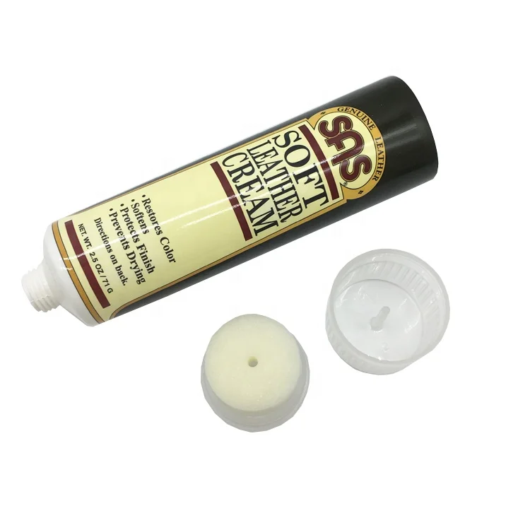 
Custom Round Empty Soft Tube Cosmetic Tube With Brush Sponge, Cosmetic Packaging Plastic Tube For Hand Cream And Foot Cream 