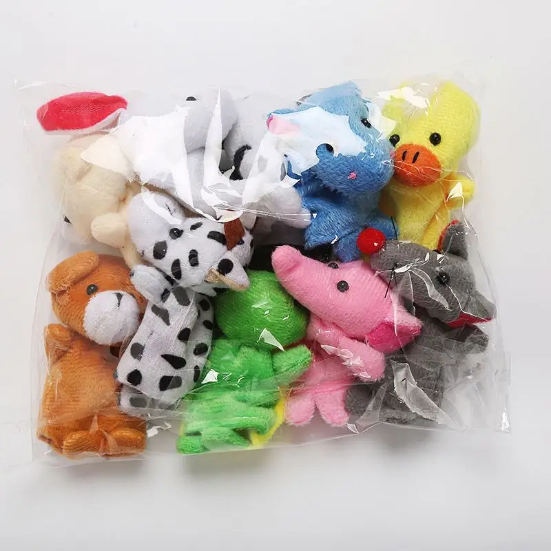 Cheap Wholesale Cute Animals Finger Puppet Baby Kids Plush Toy Hand