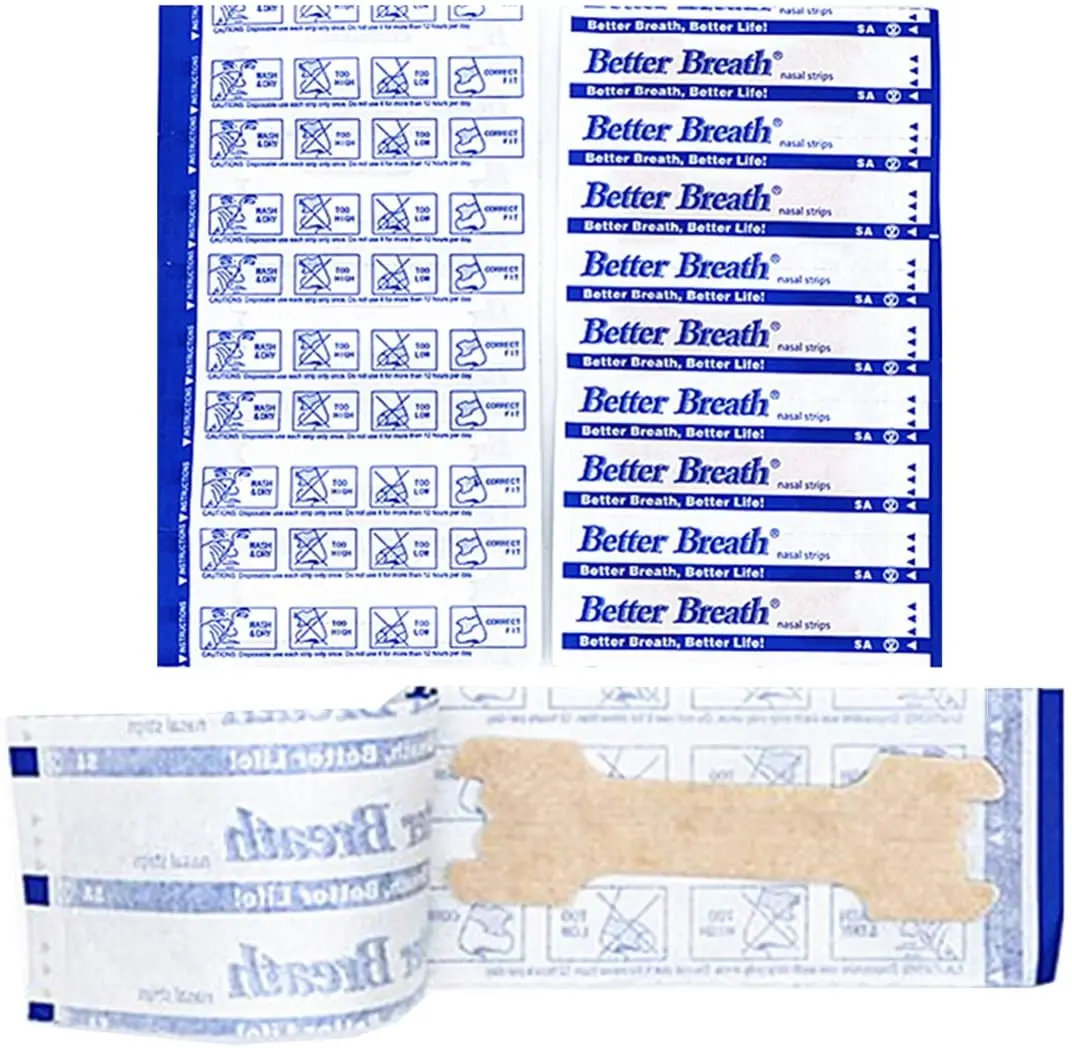
Wholesale CE OEM Free Sample Better Breath Nasal Strips, Better Breathe Nasal Strips for Stop Snoring (2 sizes, Manufacture) 