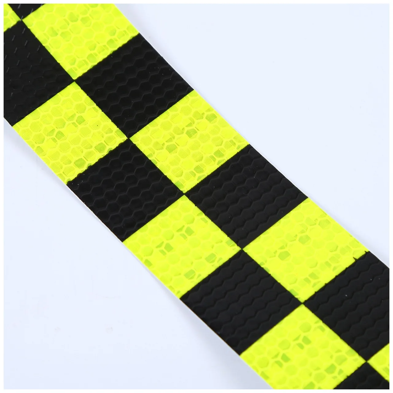  PVC Yellow Black Reflective Tape Checked Safety reflective truck