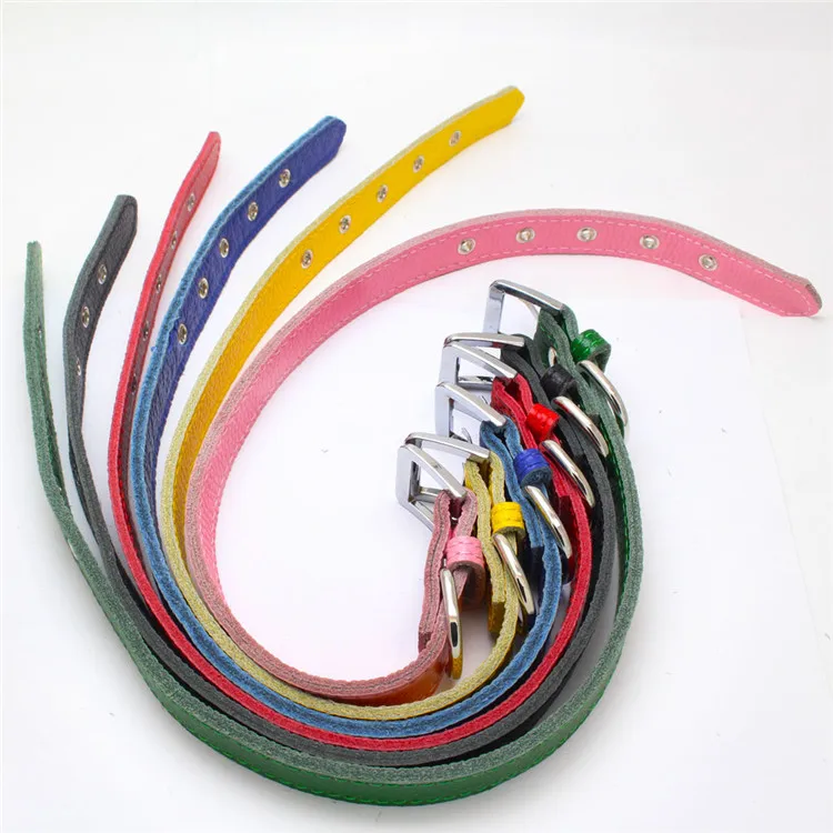 Soft Personalized Dog Collar Adjustable Leather Dog Collar Luxury Pet Collar for Small Medium Large Dogs