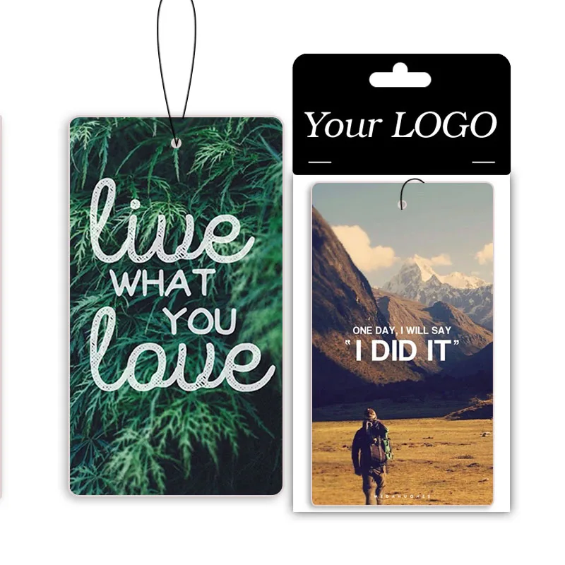 Personalized Car Air Freshener With Different Shape Car Deodorant Paper Air freshener car custom paper