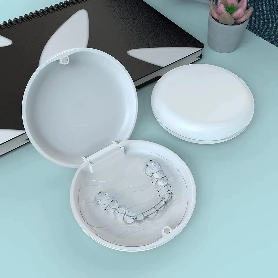Best Selling Teeth Mouth Guard Denture Dentist Dental Retainer Custom Logo Dentur Box Braces Case