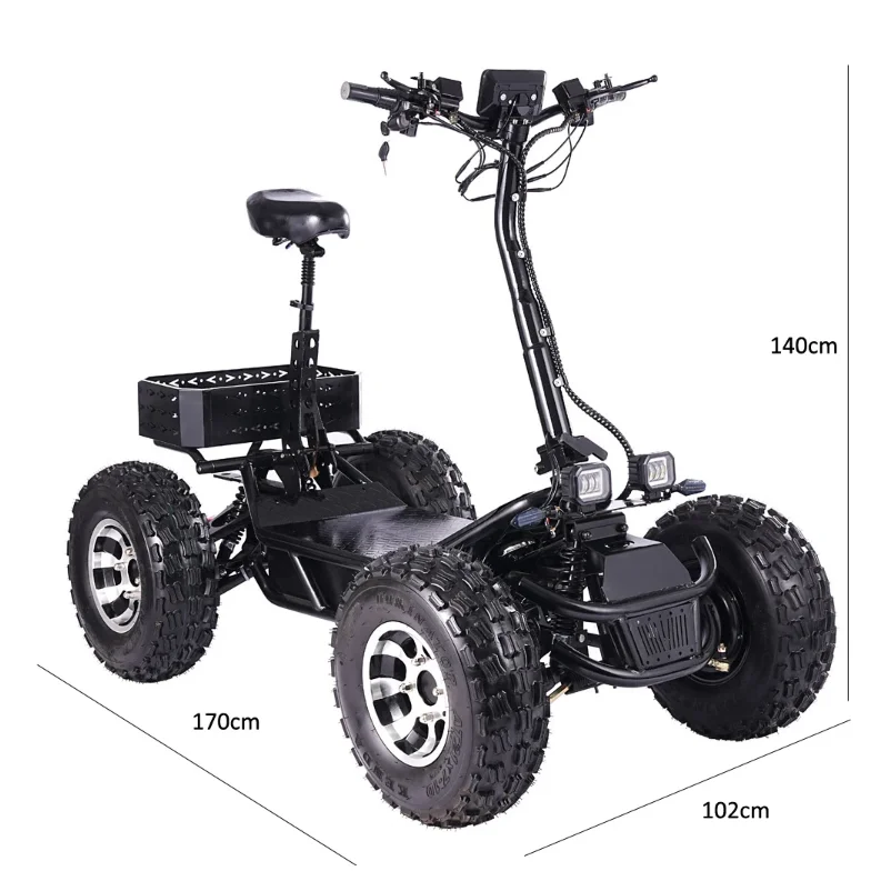 4x4 Взрослые электрические квадроциклы четырехколесные atv 60 В 8000 Вт 2000 * 4 50ah 80ah дальнего бездорожья вездеход четырехколесный скутер