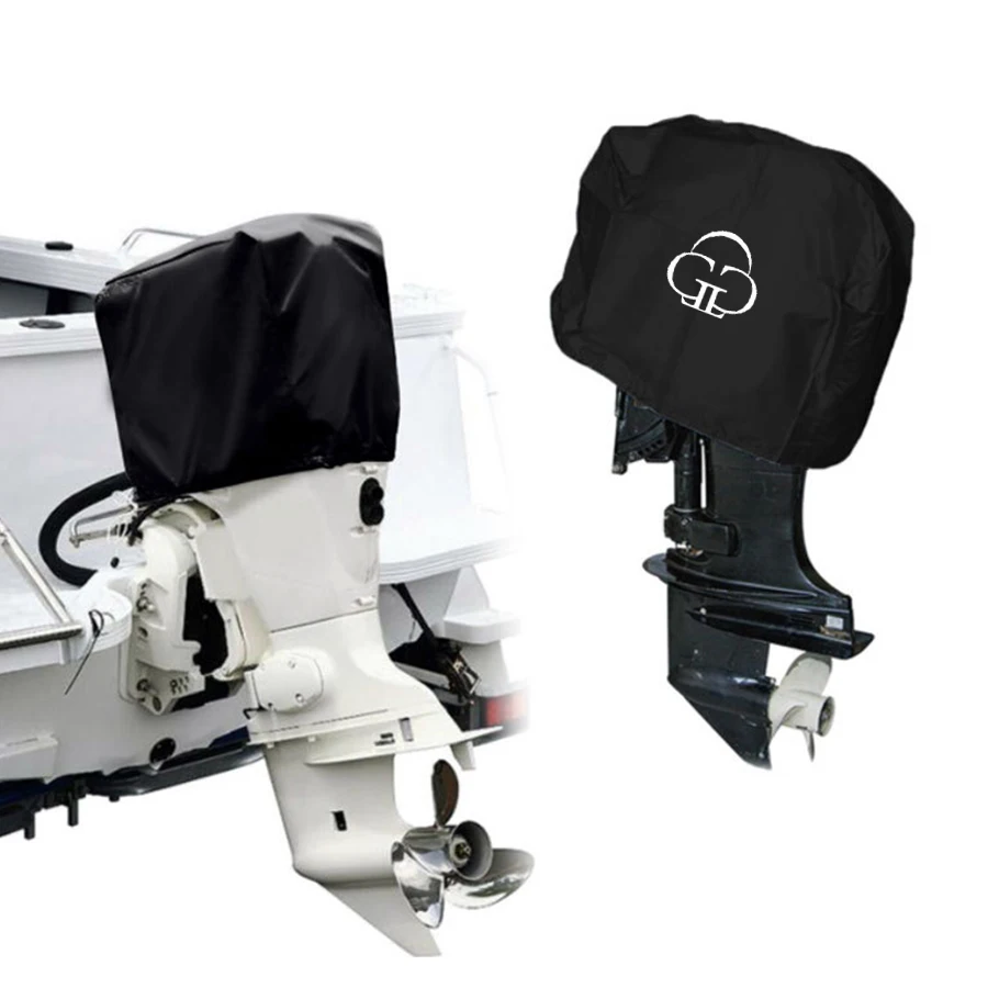 Wholesale Price 210D 600D Oxford Outboards Boat Motors Hood Covers Outdoor Sunscreen Waterproof Protective Cover Engine Cover